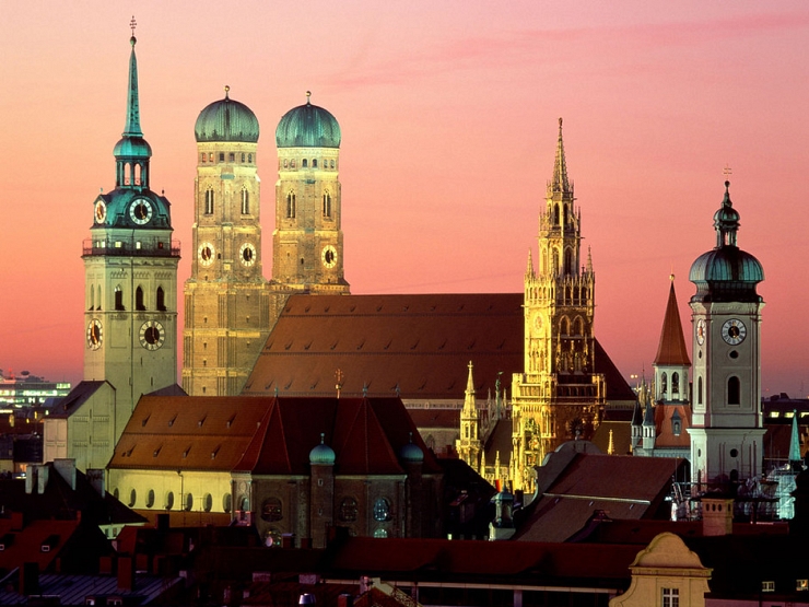 Catedral y ayuntamiento de Munich
